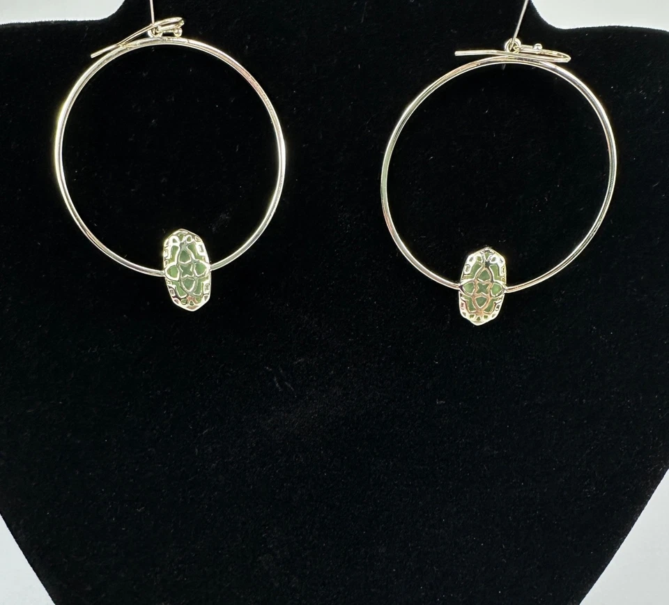 Pendientes de oro de vidrio dicroico Kendra Scott Elora Foto 3 de 3