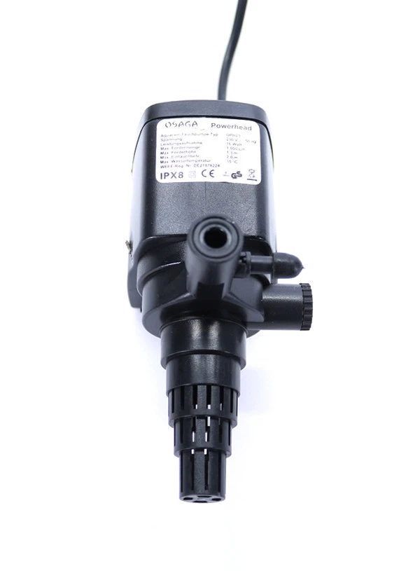 OSAGA Aquarium Förderpumpe Tauchpumpe Umwälzpumpe Powerhead Strömungspumpe 600 L/h