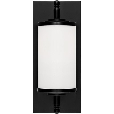 Crystorama FOS-A8050-MK Foster Bath Sconce Wall Light in Matte Black