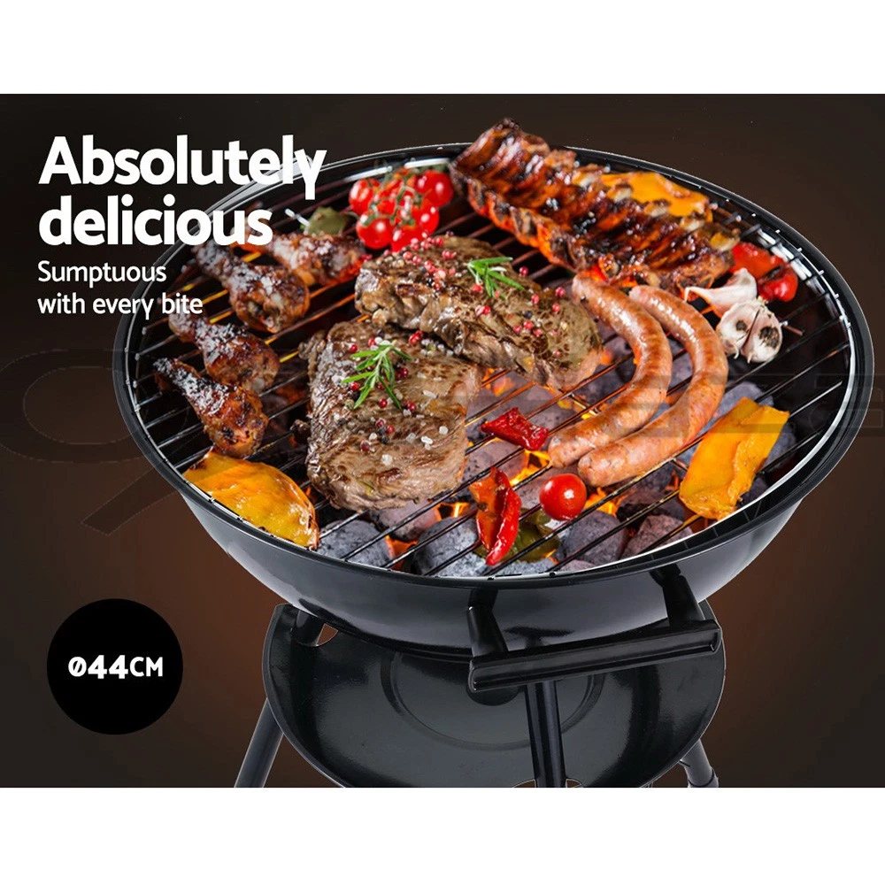 Grillz BBQ Grill Charcoal Smoker Outdoor Kitchen Portable Camping Patio Garden