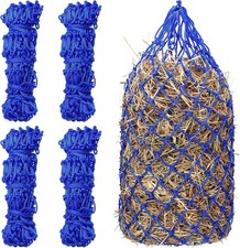 4 Pcs Slow Feed Hay Net 40 Inch Hay Nets for Horses Hanging Hay Feeder for Goats