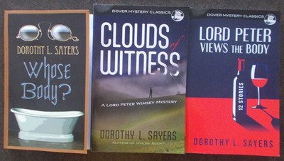 Lot of 3 Dorothy L Sayers Books: Whose Body? Clouds of Witness + 1 more (all VG)