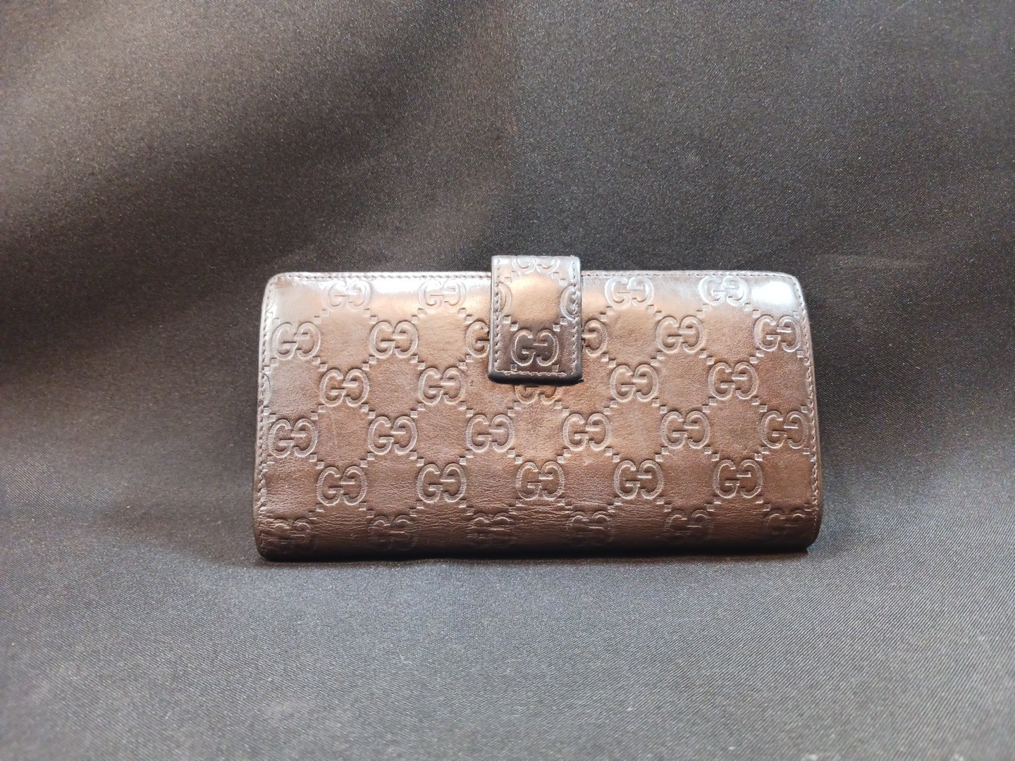 Authentic Vtg GUCCI Brown Guccissima Long Wallet Vintage Interlocking GG RARE image 7