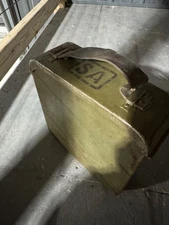 ORIGINAL WWII SOVIET RUSSIAN MAXIM 250RD AMMO CAN & AMMO BELT