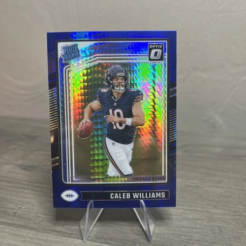 2024 Panini Donruss Optic Rated Rookie Caleb Williams #201 Blue Hyper Prizm (RC)