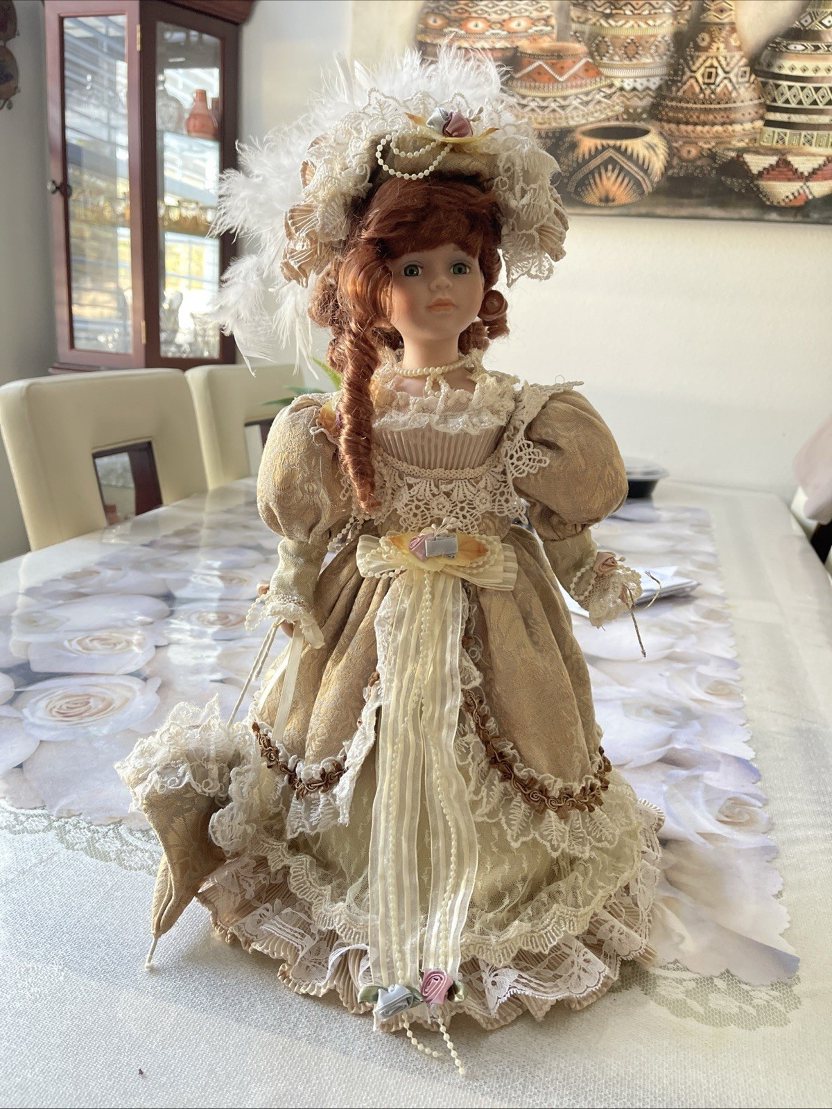 Vintage 1988 Seymour Mann Connoisseur Collection Victorian Porcelain Doll