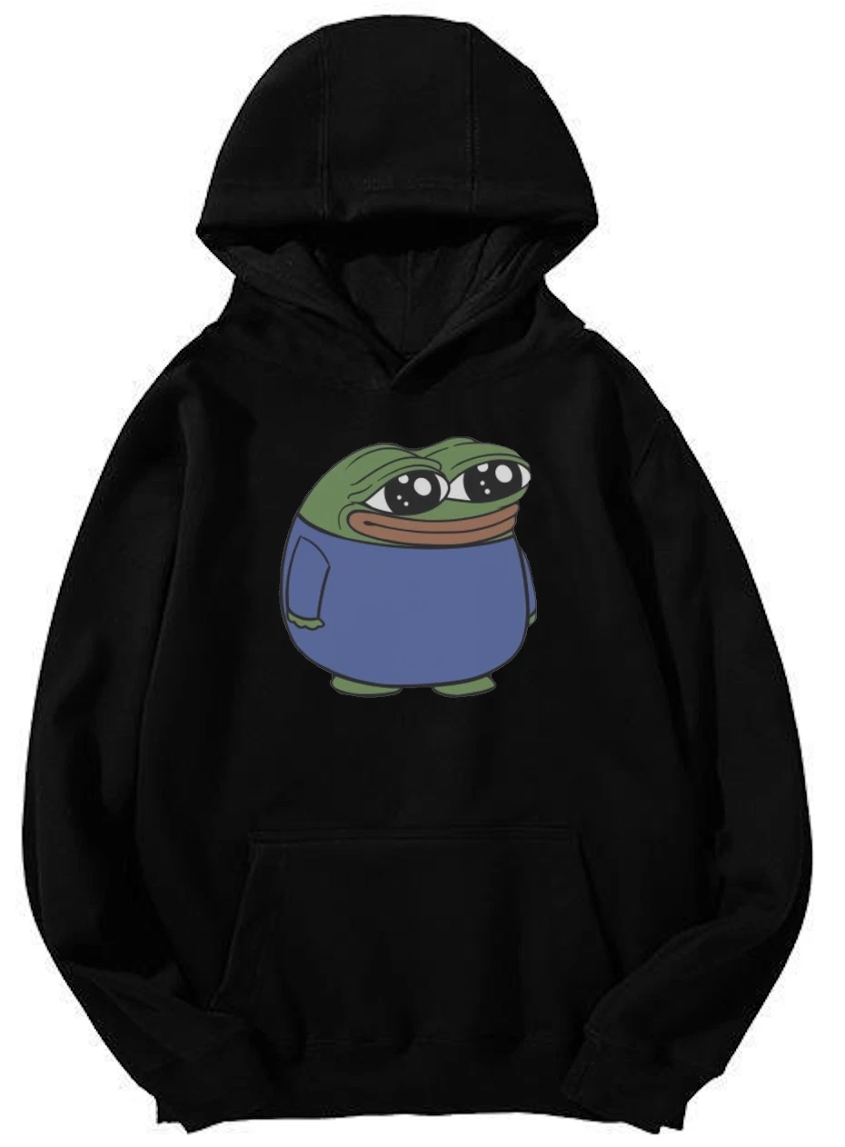 Pepe the Frog Cartoon Graphic Hoodie