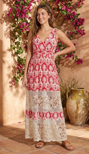 SUNDAY IN BROOKLYN (M) Anthropologie-BOHO-Sundress-Coquette-Romantic-Cruise-Lace