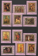 Umm-al Qïwain-n° Michel 986-1001  oblitéré ND - Peintures