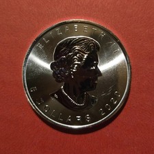 2020 Canada Maple Leaf 1 oz .9999 Silver Coin Queen Elizabeth II