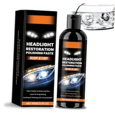 Car Headlights Restoration Kit, 2025 New Headlight Stain Remover Polishing 