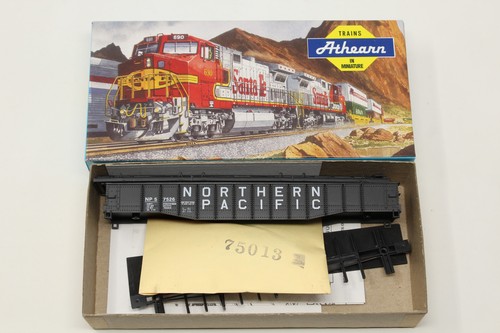 Kit negro góndola cubierta escala HO Athearn 1668 50' Northern Pacific NP 57526 | Condition: Used