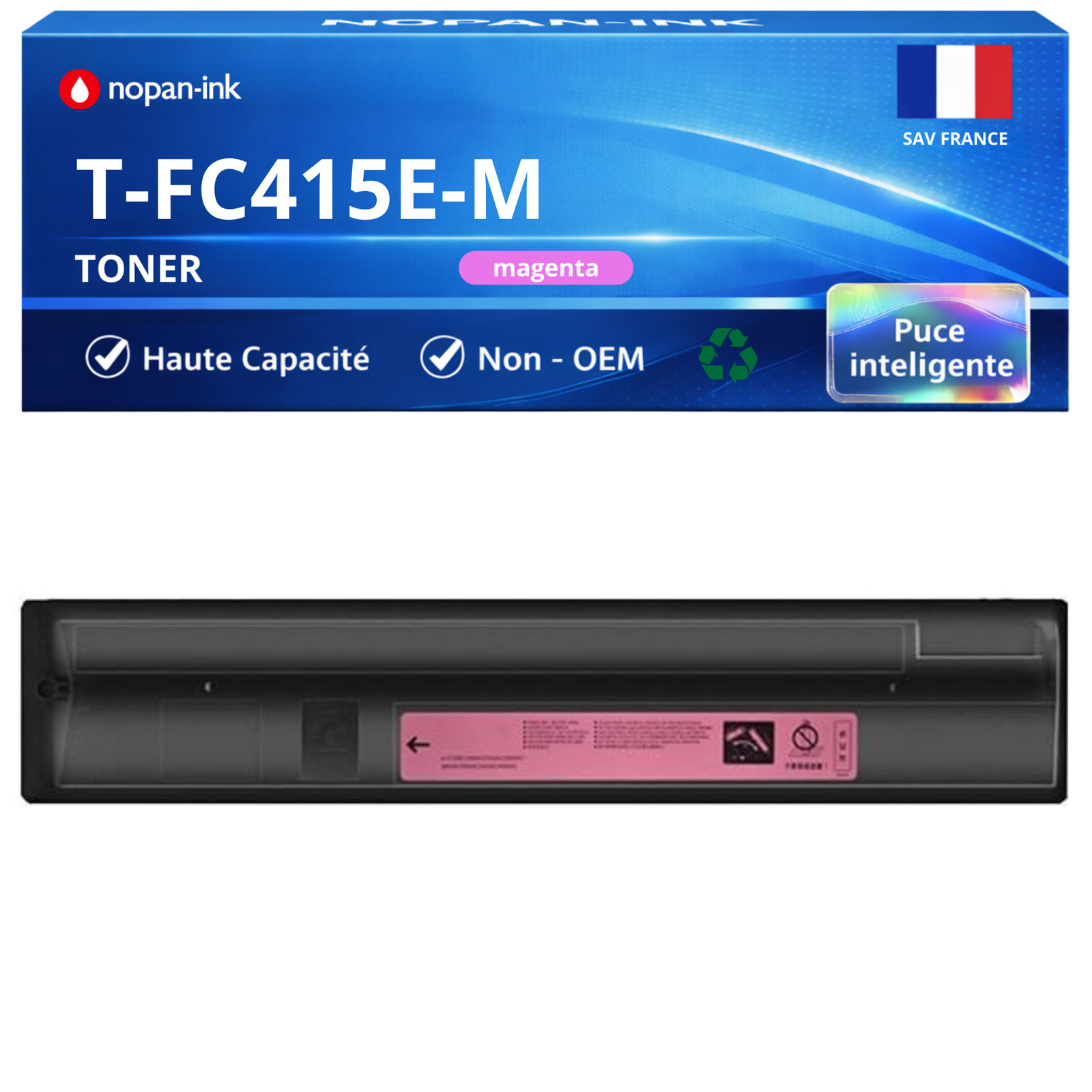 Toner T-FC415M magenta compatible avec Toshiba 6AJ00000178