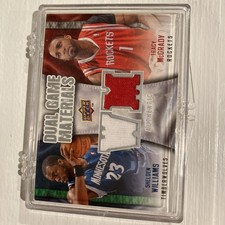2009-2010 Upper Deck Dual Game Materials Shelden Williams Tracy McGrady 2-COLOR