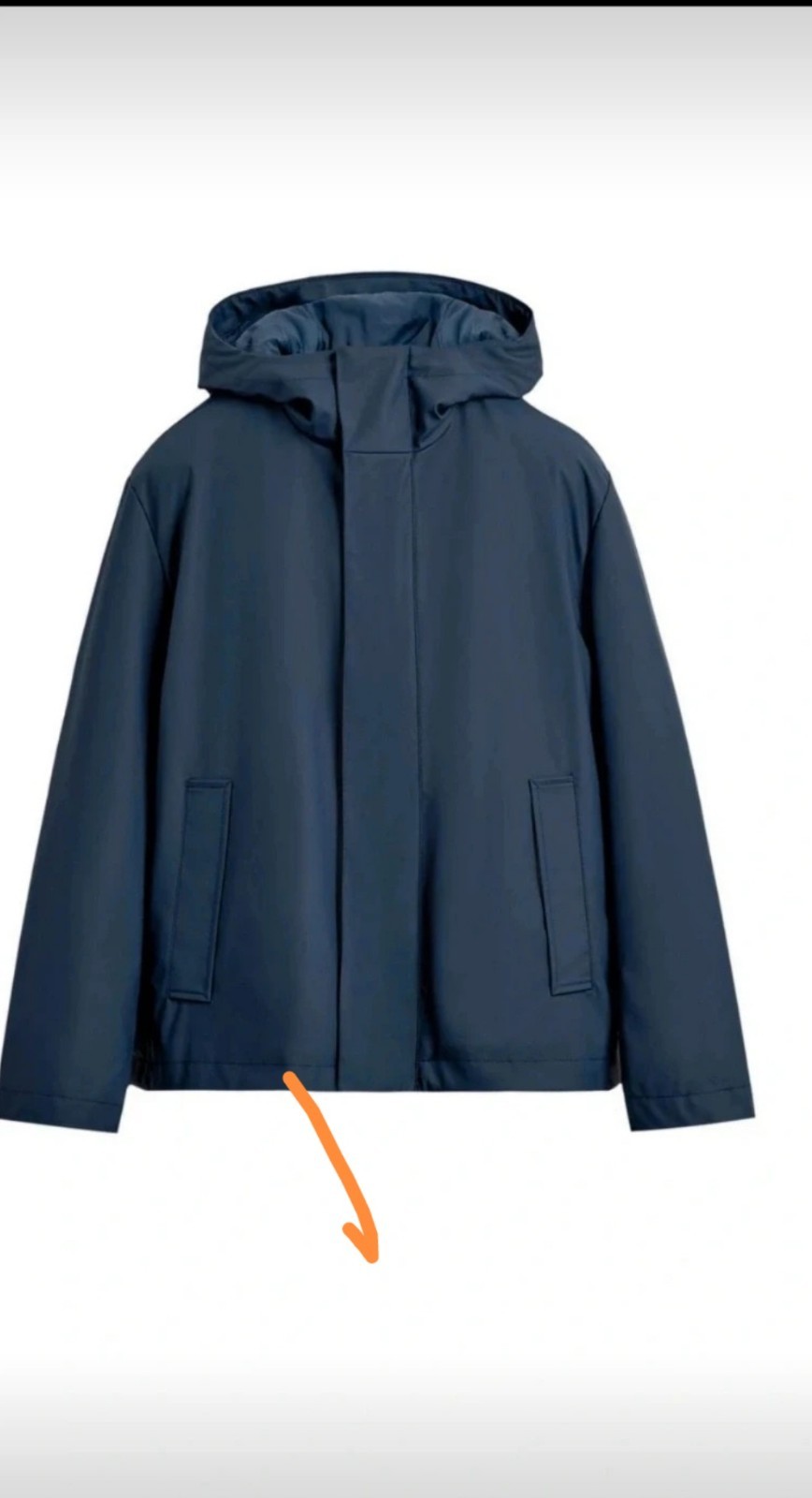 Zara blue parka Thecnical jacket  XL RRP 59.99 £
