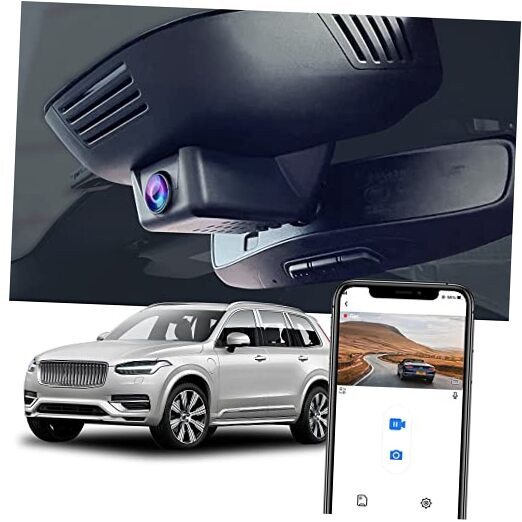 4K Dash Cam for 2023-2025 Volvo XC90 B5 B6 T8 Model B Front Recording