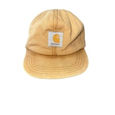 Carhartt Duck Canvas Insulated Cap Made in USA Mens Beige Brown Medium