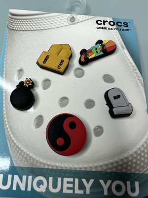 Crocs Charms Jibbitz Boys Mens Sk8r Boi 5 Pack