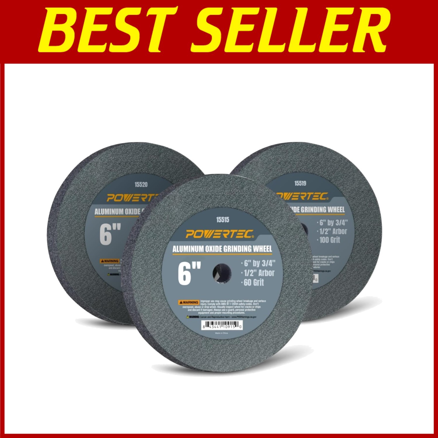 High Precision 6-Inch Aluminum Oxide Grinding Wheel for Tool Sharpening