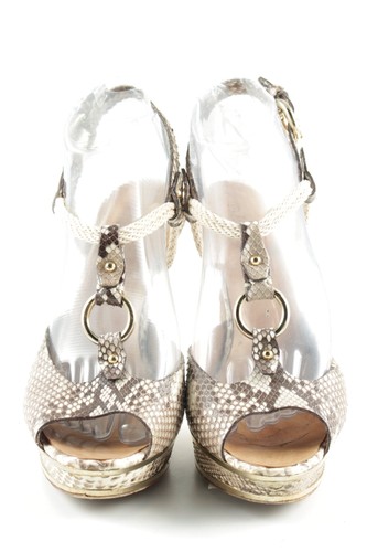 BALLY Décolleté spuntata Donna Décolleté Taglia IT 39 bianco sporco-marrone - Foto 2 di 5