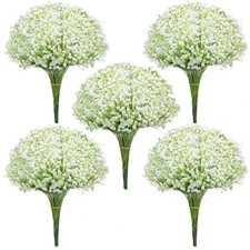 100 Pcs Artificial Baby S Breath Flowers Artificial Flowers Real Touch Fake Bulk