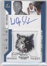 2010-11 Playoff Contenders Patches Rookie Ticket Wesley Johnson #104 Auto 0i8