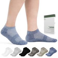 Bulinlulu Diabetic Socks for Men Navy Blue/Coffee/Misty Grey/Black/White/Grey