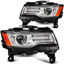 Headlamp For Jeep Grand Cherokee 2014-2016 Projector Headlights Assembly Pair