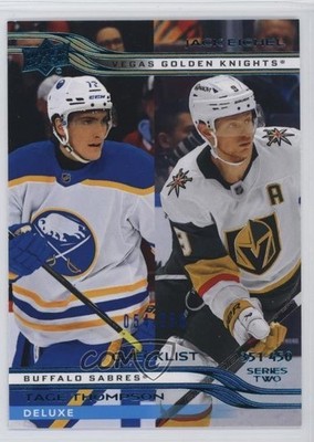 2025 Upper Deck Series 2 Checklist Deluxe 54/250 Jack Eichel Tage Thompson y0p
