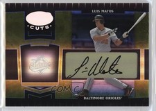 2004 Leaf Certified Cuts Marble Gold Signatures 17/25 Luis Matos #22 Auto nd3
