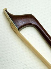 Antique French BRUGERE 4/4 Cello Bow Pernambuco Silver Mounted 78.4g