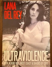 Lana Del Rey ULTRAVIOLENCE 2014 Original Music Store Promotional Poster “23 x 33