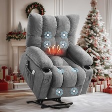 Power Lift Recliner Chair with Massage and Heat for Elderly,Recliner Single Sofa