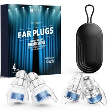 High Fidelity Noise Cancelling Silicone Blue Ear Plugs for Concert Ear