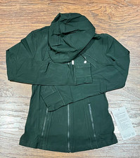 NEW Women Lululemon Hooded Define Jacket Nulu Rainforest Green Size 8