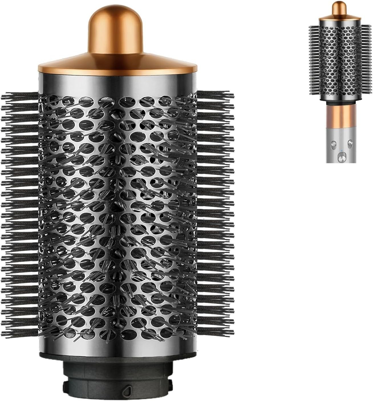 Dyson Airwrap Large Round Volumizing Brush - Nickel/Copper Fluffy Styler