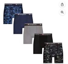 Champion Boys 5-Pack Performance Boxer Brief Size XL 16 Grey Blue Camo New