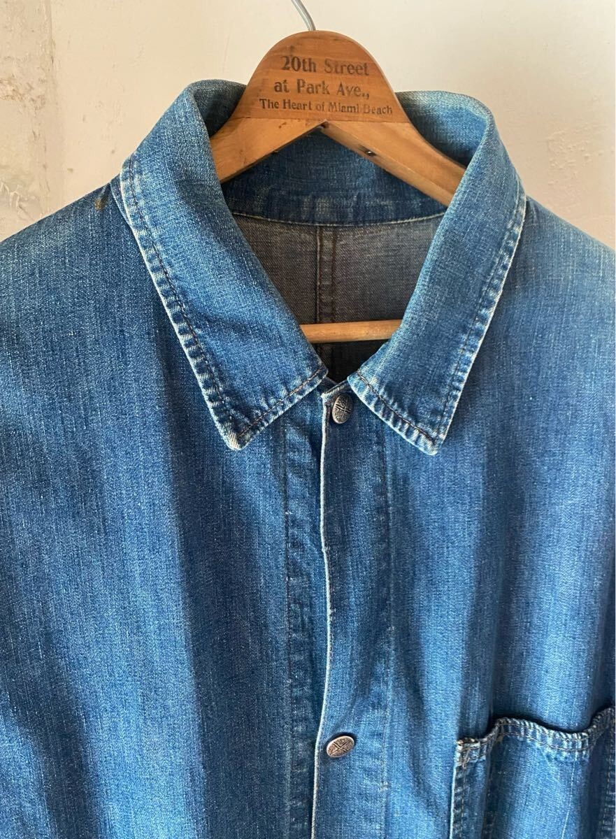 Double Wear coverall stencil vintage USA US Army Levi's USED From Japan #T1957 image 3