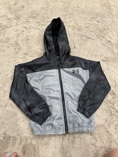 Boys Size 5 Under Armour Polyester Full Zip Coat - Grey