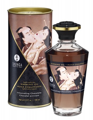 Shunga - Aphrodisiac Warming Oil - Intoxicating Chocolate - 3.5 fl oz