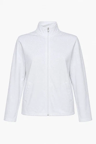 Vintage 90s Hip-Hop Unisex Cotton Jacket White Long Sleeve Medium - product listing photo
