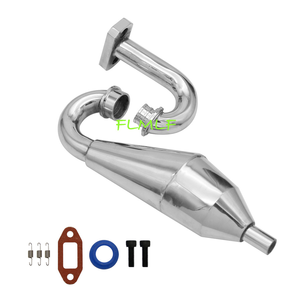 FLMLF Aluminum Tuned Exhaust Pipe For 23-36cc HPI Rovan KM B