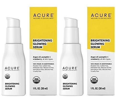 Acure Organics Brilliantly Brightening Glowing Serum 1 жидкая унция 30 мл Не тестируется на животных
