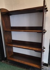 Antique Bookcase Shelf / Shelves Vintage Solid Wooden Arts & Crafts Pegged 
