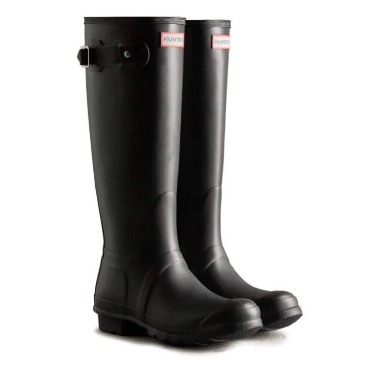 Hunter Women's Original Tall Black Rain Boots Size 9