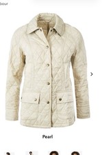 Barbour Beadnell  ‘cream’ . quilted  jacket size 14 New. 