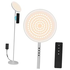 Floor Lamp, 36W/3600LM Super Bright Floor Lamp with Remote Silvery Grey