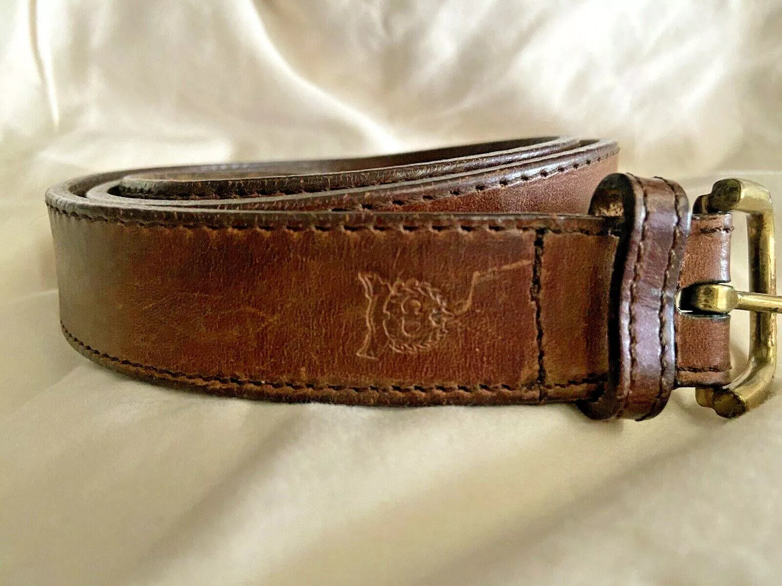 Ceinture cuir marron CHRISTIAN DIOR taille 85/36 Made in Spain lire description GUC C1C