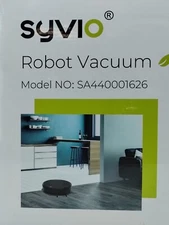 Syvio SA440001626 Black Super Thin 50mAh Robotic Vacuum Cleaner 