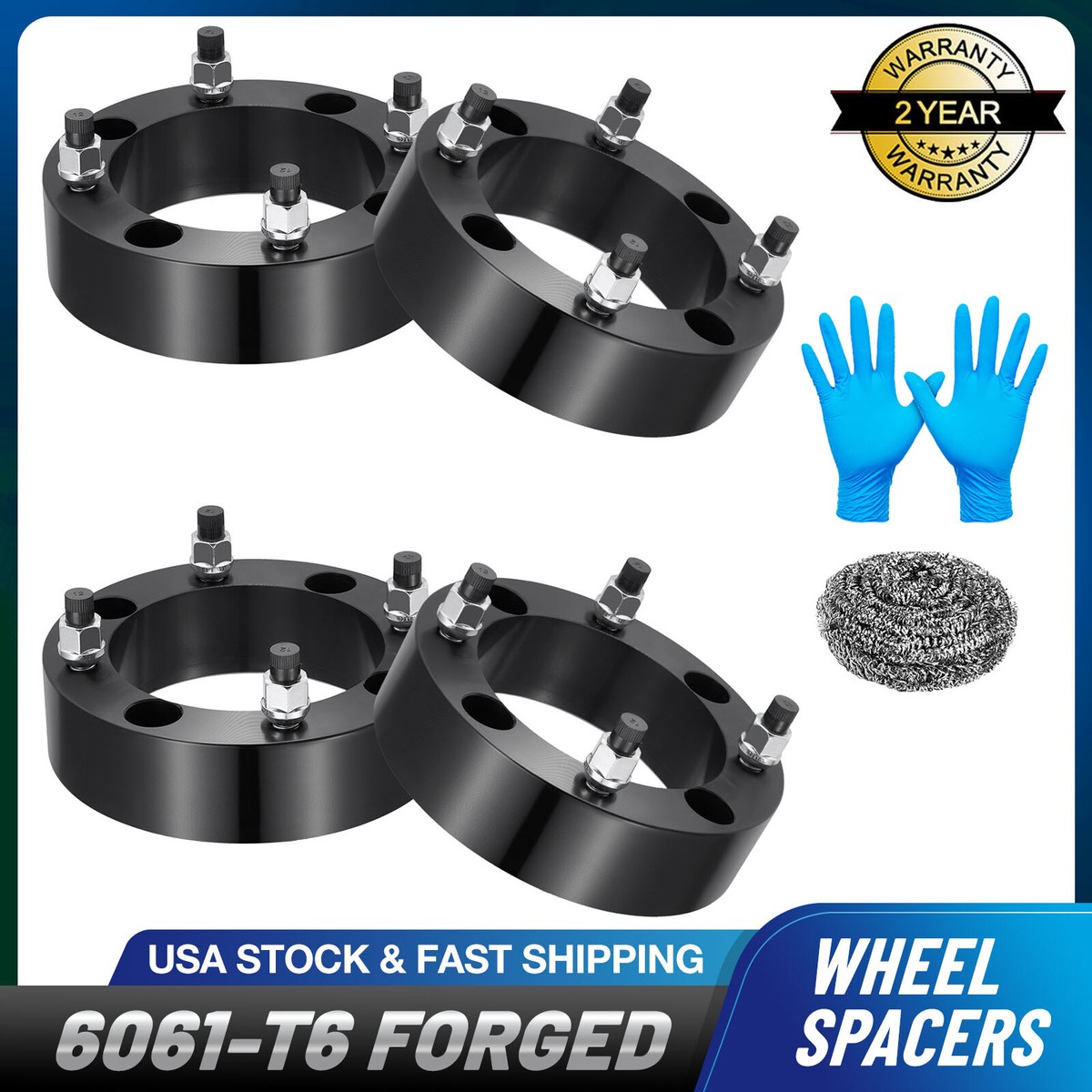 4) 2'' 4x156 ATV Wheel Spacers For 2017-2022 Polaris Ranger XP